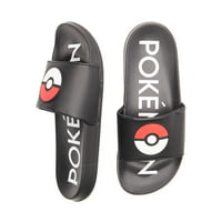 Pokemon Men's Novelty Sport Slide Sandals (various sizes in Black)