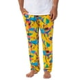 thumbnail image 1 of Pokemon Men's Pikachu Pajama Pants Allover Character Multicolor Lounge Sleep Bottoms, 1 of 7