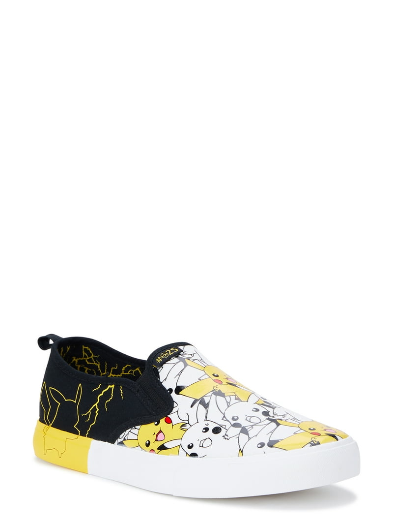 Pokemon Pikachu Men's Comfortable Slip-On Sneakers with Non