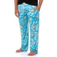 thumbnail image 1 of Pokemon Men's Squirtle #007 Water All Over Print Adult Pajama Pants Sleep Lounge Bottoms, 1 of 6