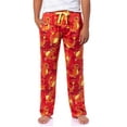 thumbnail image 1 of Pokemon Mens Charmander AOP Fire Type Adjustable Waistband Sleep Bottom Lounge Pajama Pants, 1 of 7