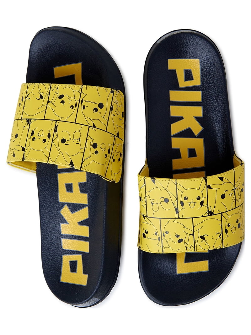 Pokemon Mens Pikachu Soccer Slide Sandal, Sizes 7-13  display picture 3