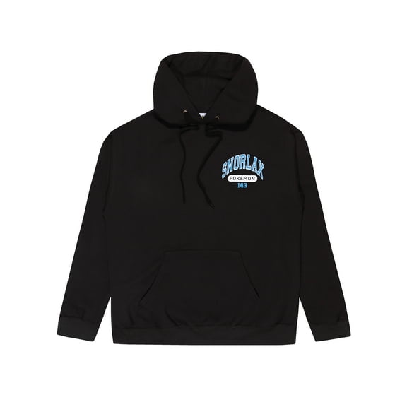 Pokemon Mens Snorlax Hoodie Black Sizes S-XXL
