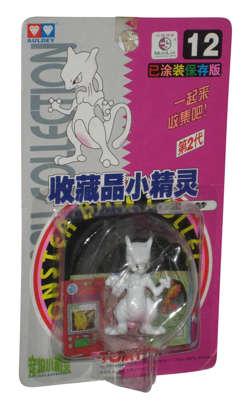 Pokémon Mewtwo Figure Tomy Japanese Toy Vintage Auldey New in Box Movie Red  Blue