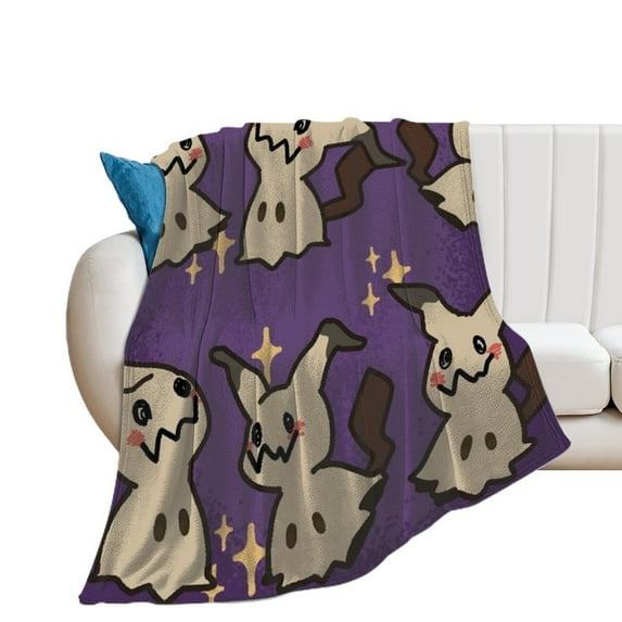 Pokemon Mimikyu Throw Blanket Cute Flannel for Boys Girls Men Women