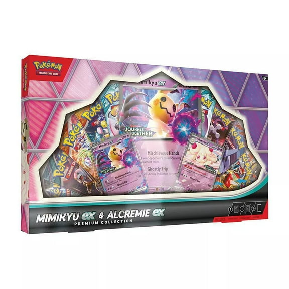Pokemon TCG: Mimikyu ex & Alcremie ex Premium Collection - 10 Packs, Promo Cards
