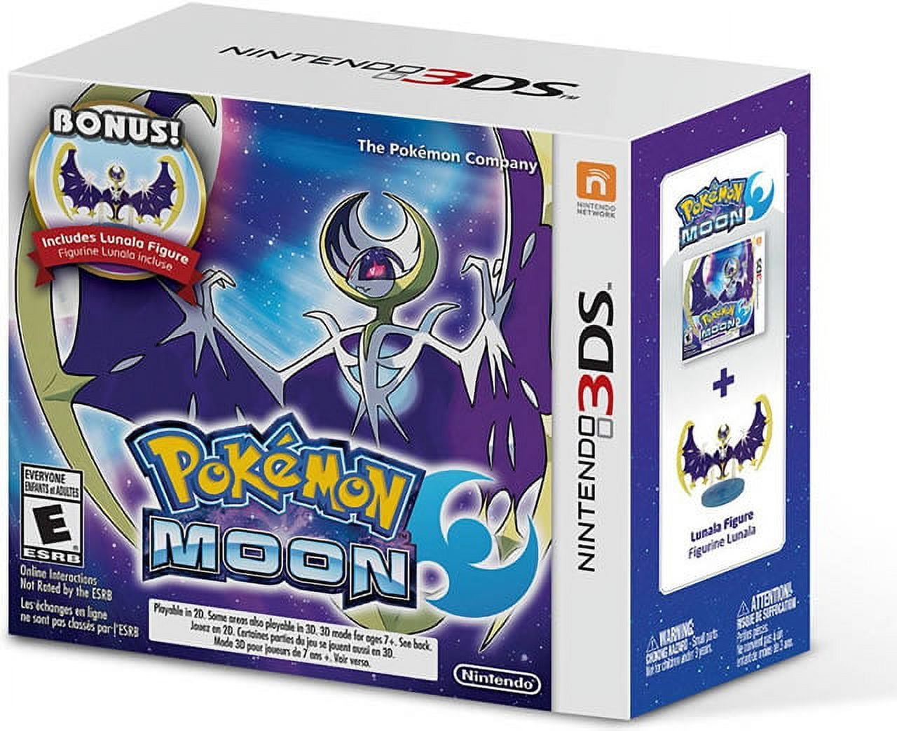 Pokemon Moon - Bonus Lunala Figure 3DS 