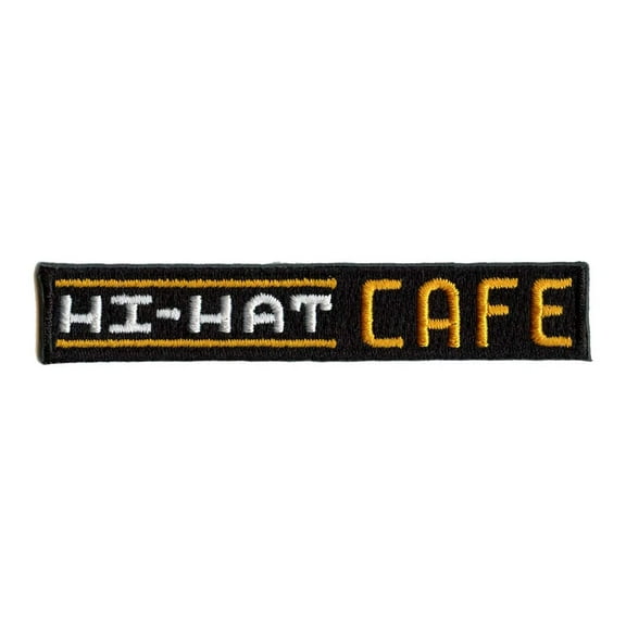 Pokemon Movie Hi-Hat Cafe Sign Embroidered Iron On Patch