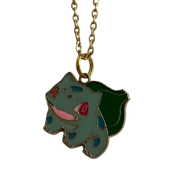 Pokemon Necklace Bulbasaur Charm Pendant