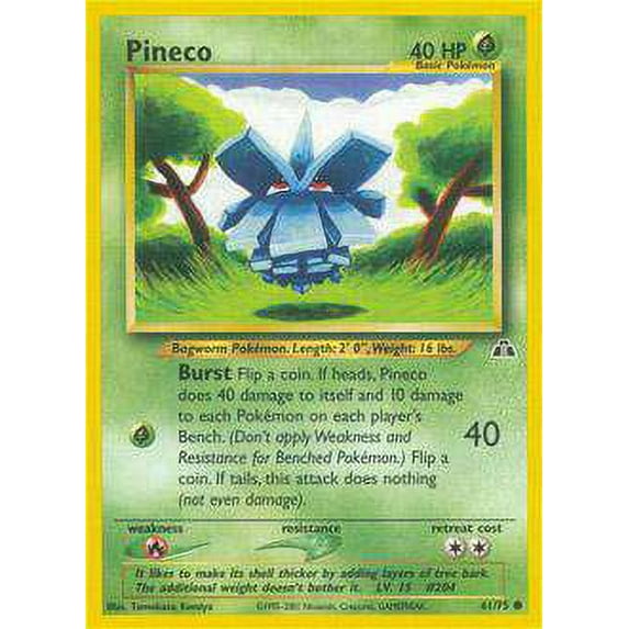 Pokemon Neo Discovery Common Pineco #61