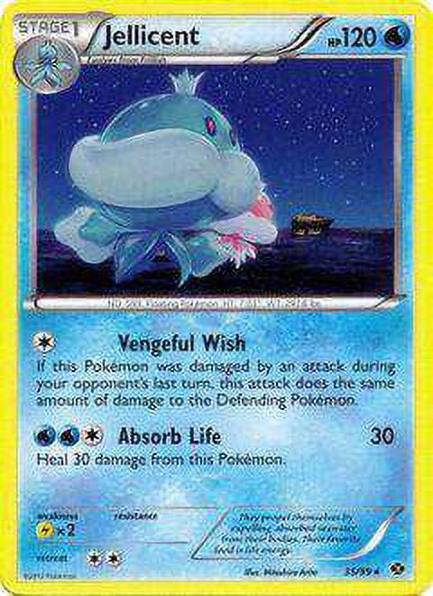 Pokemon Next Destinies Rare Jellicent #35 - Walmart.com