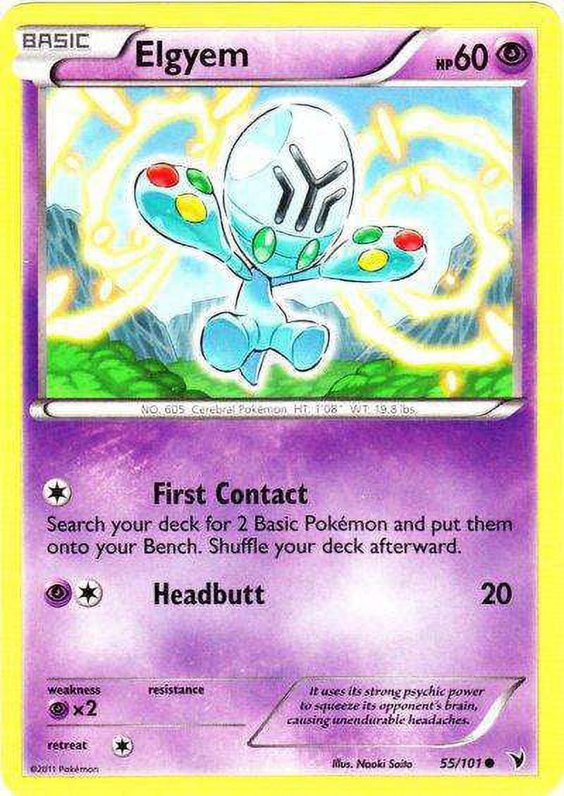 elgyem pokemon card Pokemon Noble Victories Common Elgyem #55