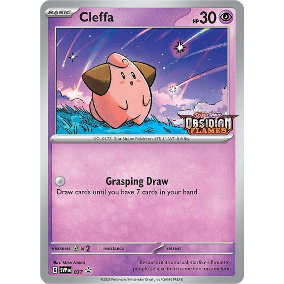 Pokemon Obsidian Flames Cleffa Loose Deck