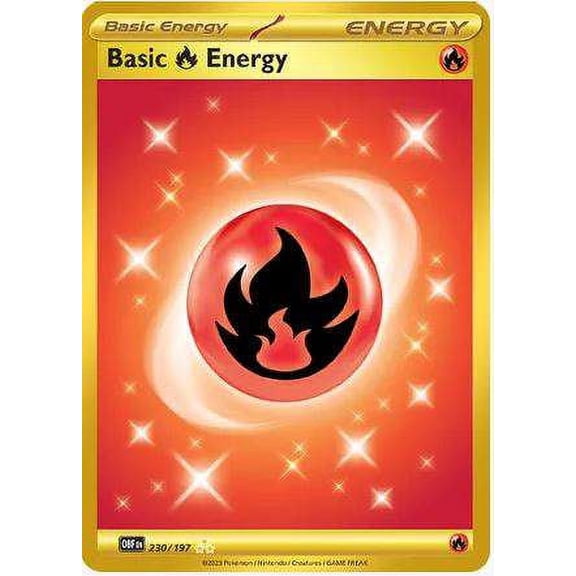 Pokemon Obsidian Flames Hyper Rare Fire Energy #230