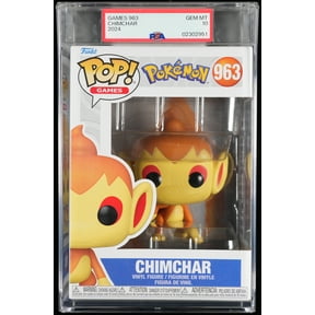 Pokemon, PSA Graded 10 GEM MINT, Chimchar Collectible Vinyl Figure #963, Fully Encapsulated Bundle with Compatible Funko Pop! PSA Hard Protector Case