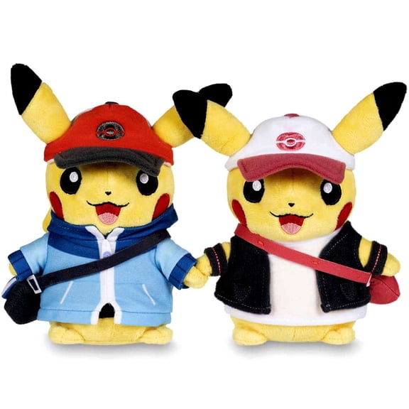 Pokemon Paired Pikachu Celebrations Unova Region Plush Set