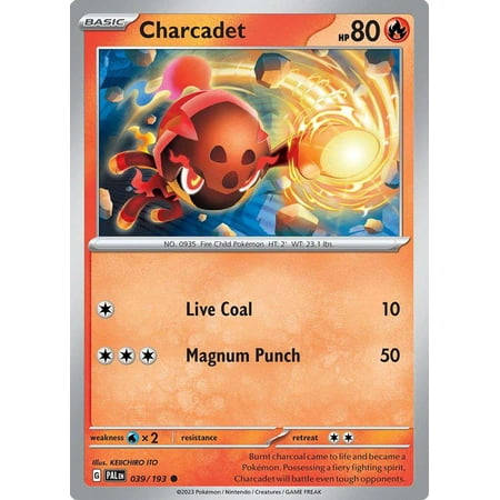 Pokemon Paldea Evolved Common Charcadet #39