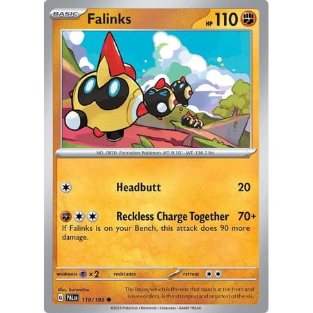 Pokemon Paldea Evolved Common Falinks #119