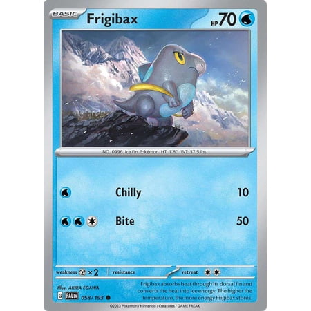 Pokemon Paldea Evolved Common Frigibax #58