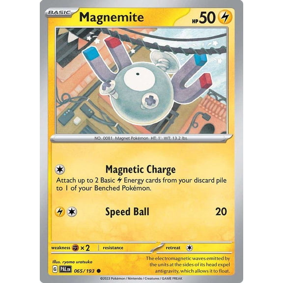 Pokemon Paldea Evolved Common Magnemite #65