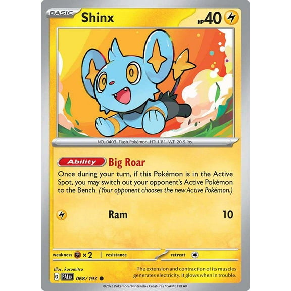 Pokemon Paldea Evolved Common Shinx #68