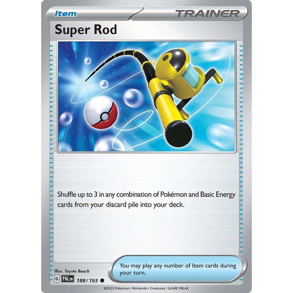Pokemon Paldea Evolved Common Super Rod #188