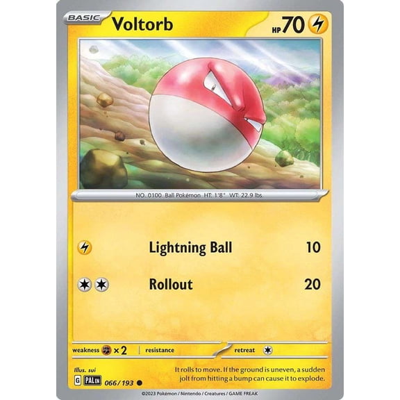 Pokemon Paldea Evolved Common Voltorb #66