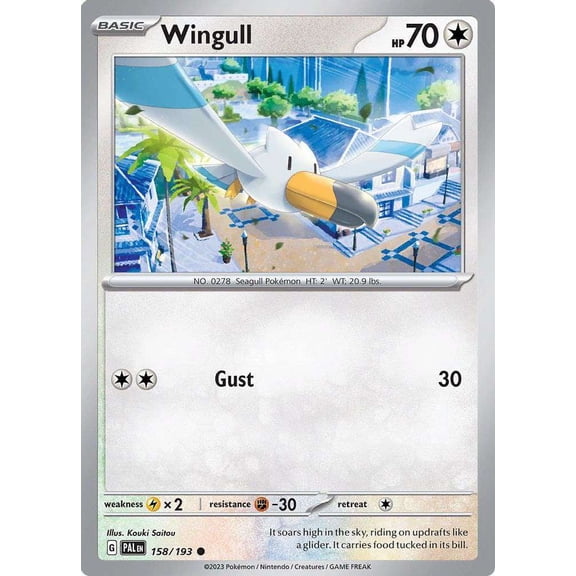 Pokemon Paldea Evolved Common Wingull #158
