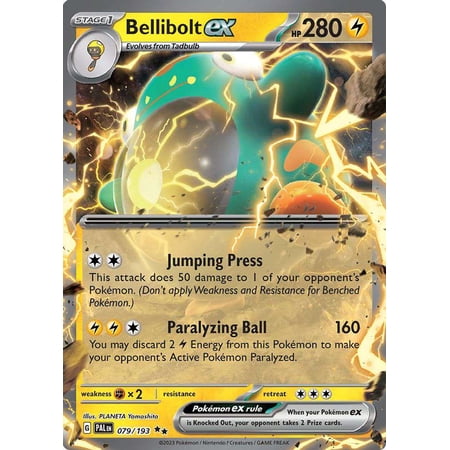 Pokemon Paldea Evolved Double Rare Belibolt ex #79