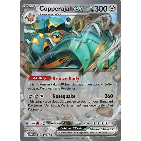 Pokemon Paldea Evolved Double Rare Copperajah ex #150