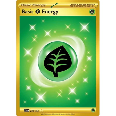 Pokemon Paldea Evolved Hyper Rare Basic Grass Energy #278