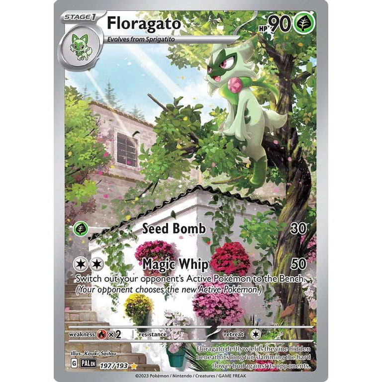Pokemon Paldea Evolved Illustration Rare Floragato #197 - Walmart.com