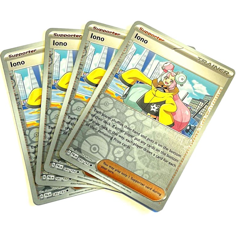 Pokemon Paldea Evolved Iono Single Card Playset of 4-Cards (Reverse Foil) - Walmart.com Pokemon Paldea Evolved Iono Single Card Playset of 4-Cards (Reverse Foil) - Walmart.com
