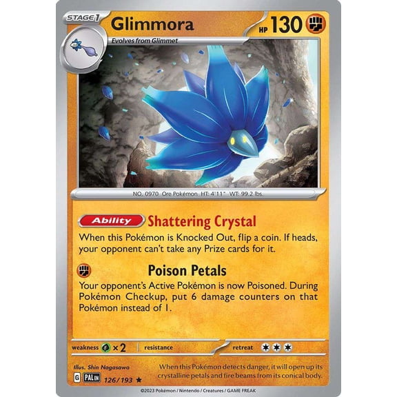 Pokemon Paldea Evolved Rare Glimmora #126