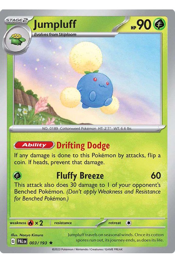 Pokemon Paldea Evolved Rare Jumpluff #3