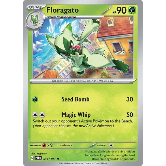 Pokemon Paldea Evolved Uncommon Floragato #14