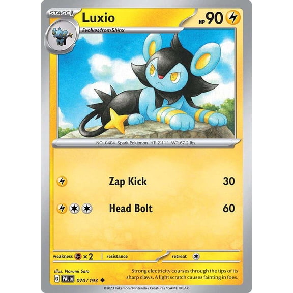 Pokemon Paldea Evolved Uncommon Luxio #70