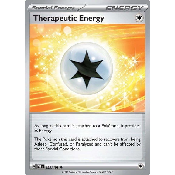 Pokemon Paldea Evolved Uncommon Therapeutic Energy #193