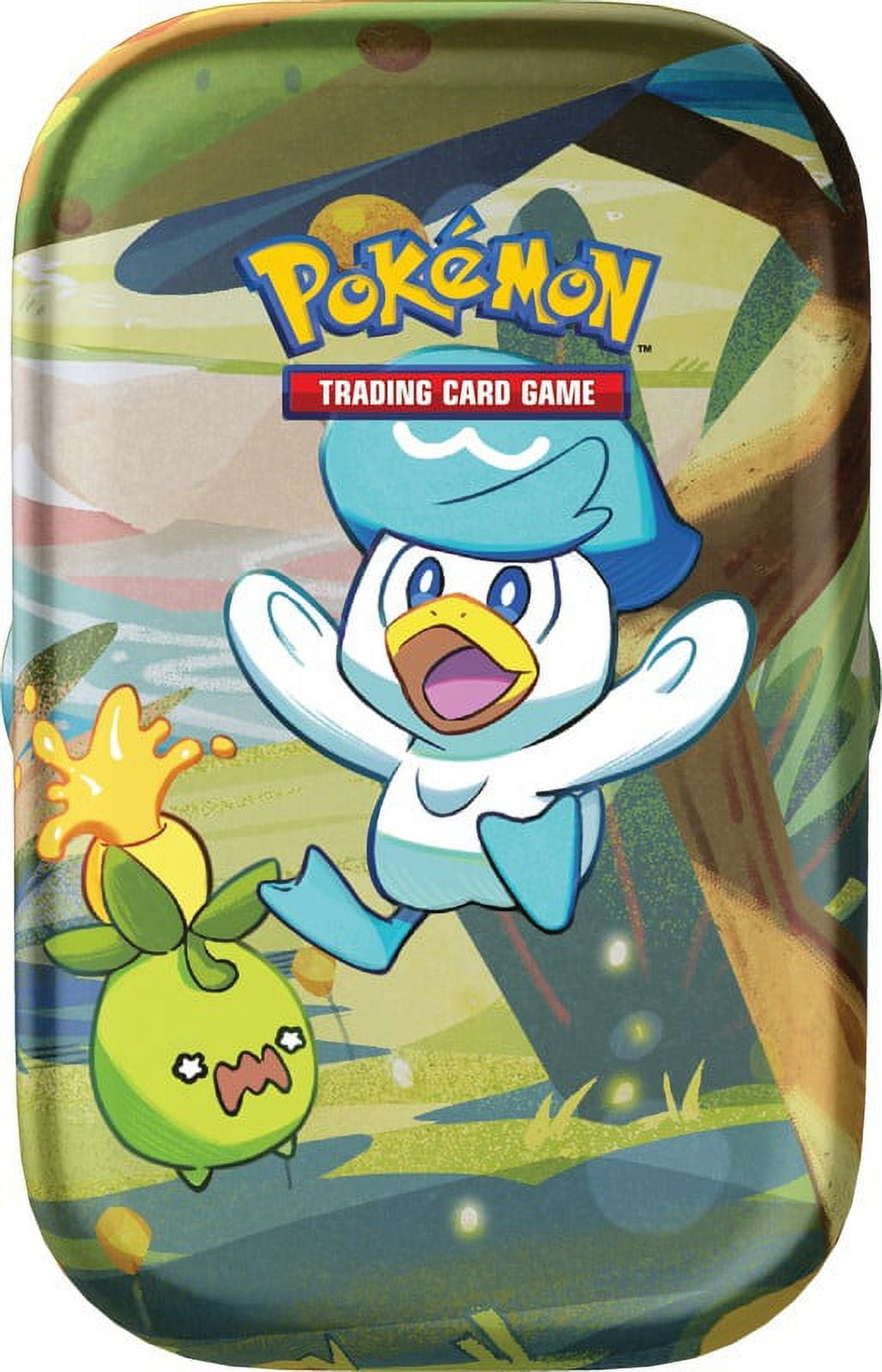Pokemon Paldea Friends Quaxly Mini Tin Set (2 Booster Packs & Art Card) -  Walmart.com