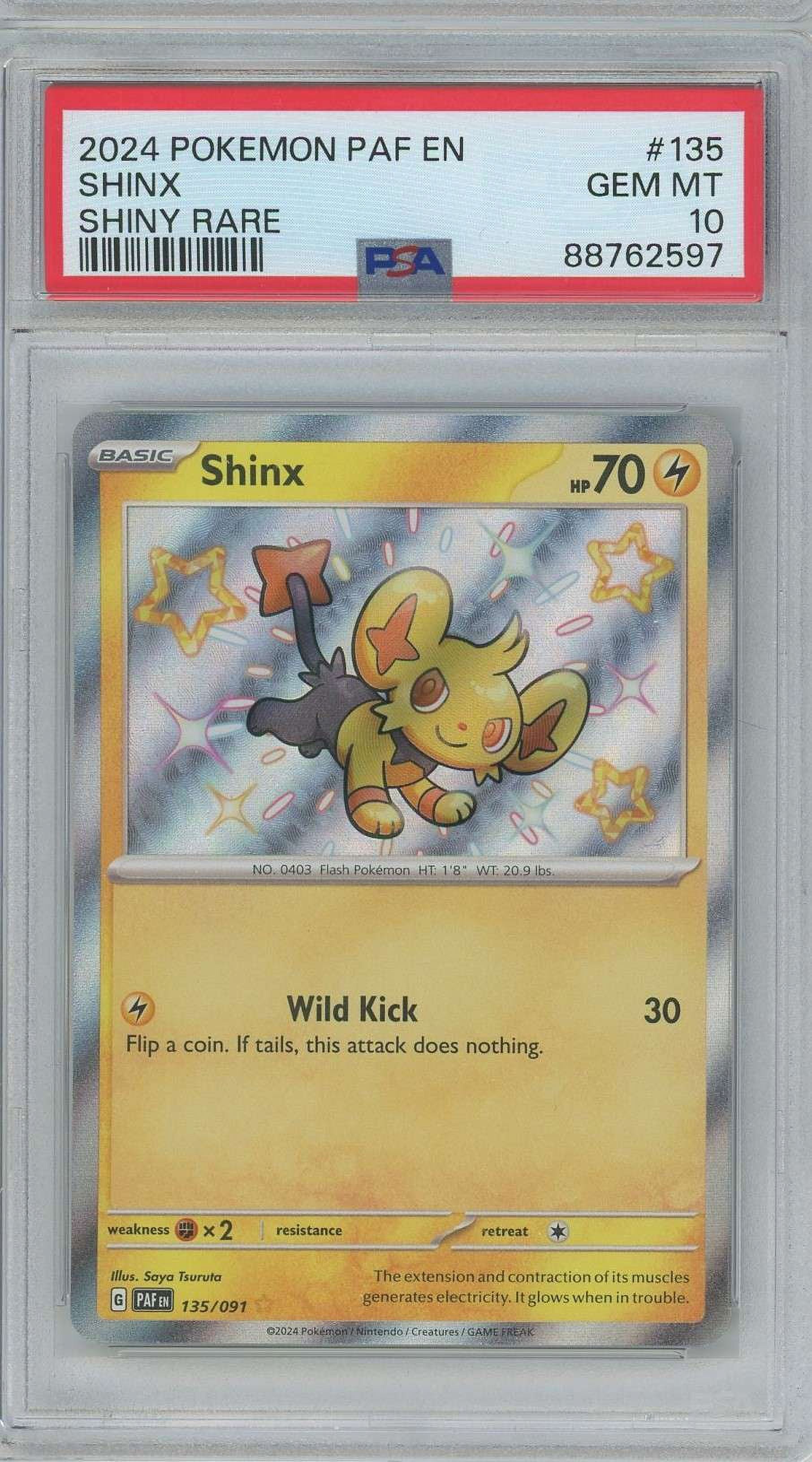 Pokemon Paldean Fates Baby Shiny Shinx #135 (PSA Gem Mint 10