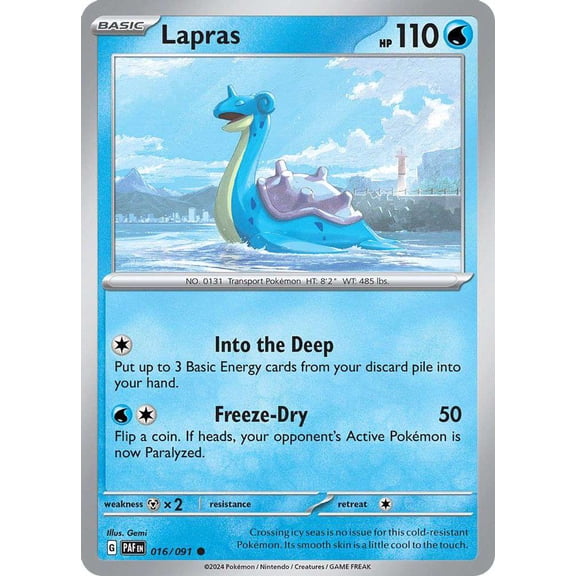 Pokemon Paldean Fates Common Lapras #16