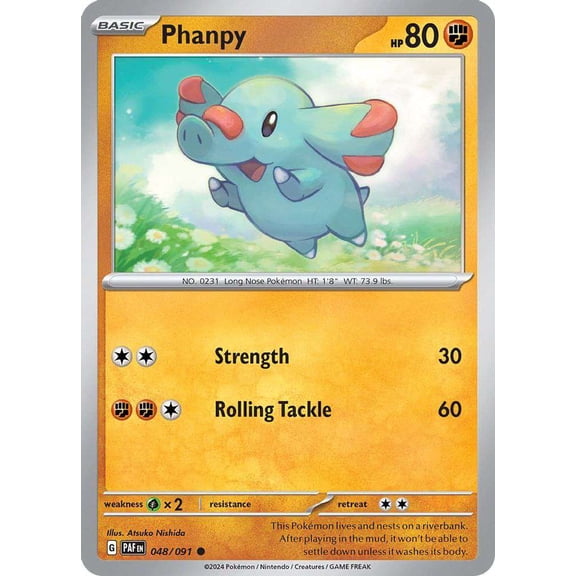 Pokemon Paldean Fates Common Phanpy #48