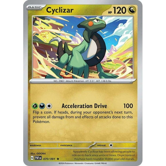 Pokemon Paldean Fates Rare Cyclizar #70