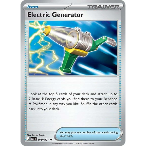 Pokemon Paldean Fates Uncommon Electric Generator #79