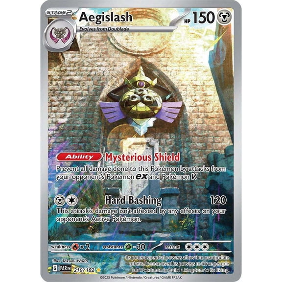 Pokemon Paradox Rift Aegislash #210 (Illustration Rare)