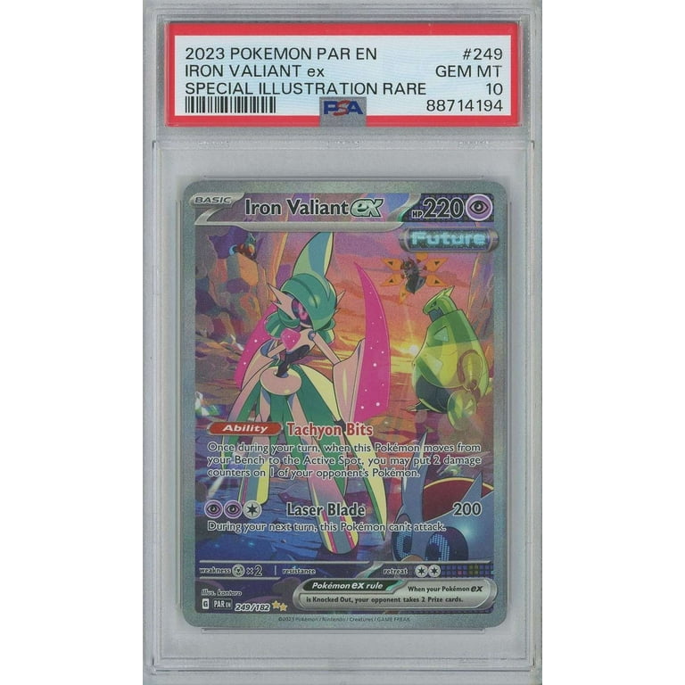 Pokemon Paradox Rift Alternate Art Iron Valiant ex #249 (PSA