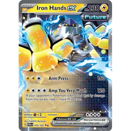 Pokemon Paradox Rift Double Rare Iron Hands ex #70