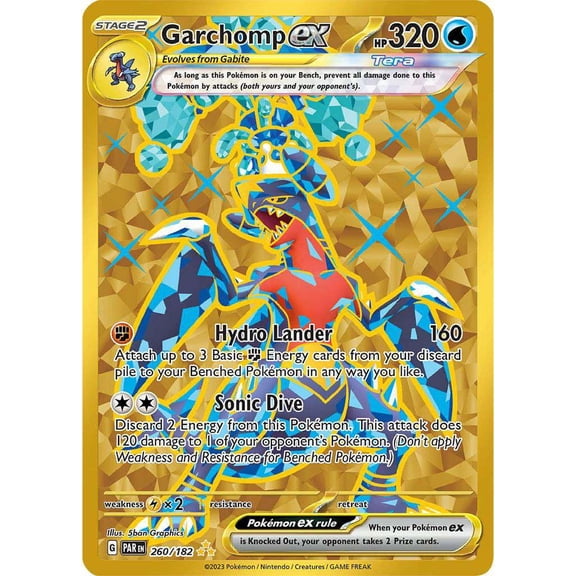 Pokemon Paradox Rift Hyper Rare Garchomp ex #260