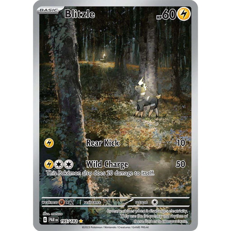 ス*認様 ポケモンカード Blitzle #028 マスターボールリバースホロ Pokemon Paradox Rift Illustration Rare Blitzle #195 - Walmart.com