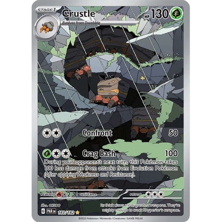 Pokemon Paradox Rift Illustration Rare Crustle #183